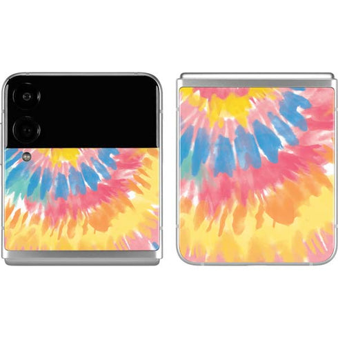 Rainbow Tie Dye Galaxy Z Flip4 5G Skin